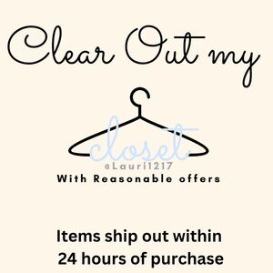 Closet Clean Out … buy Now